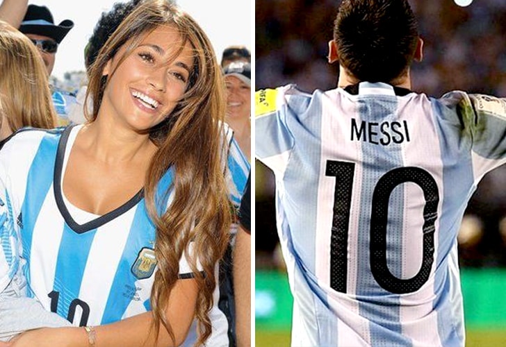 Antonella Rocuzzo y Messi
