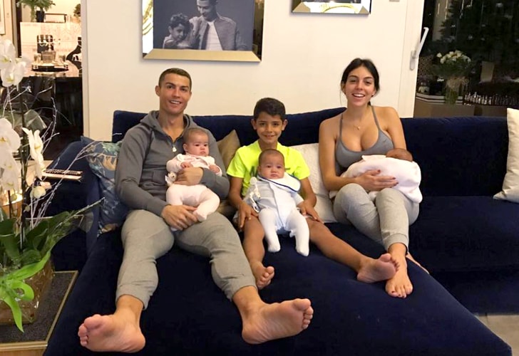 Georgina Rodriguez y su familia