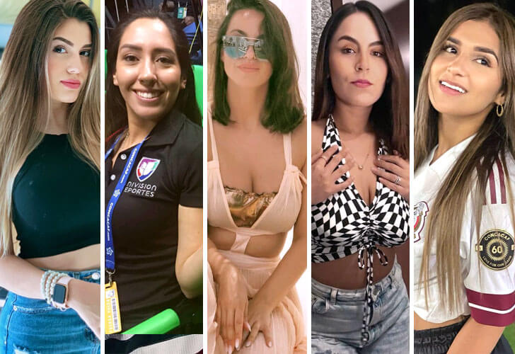 Fernanda Márquez, Odette Méndez, Irene Martínez, Linda Villanueva, Camila Hernández y Orquídea Garza